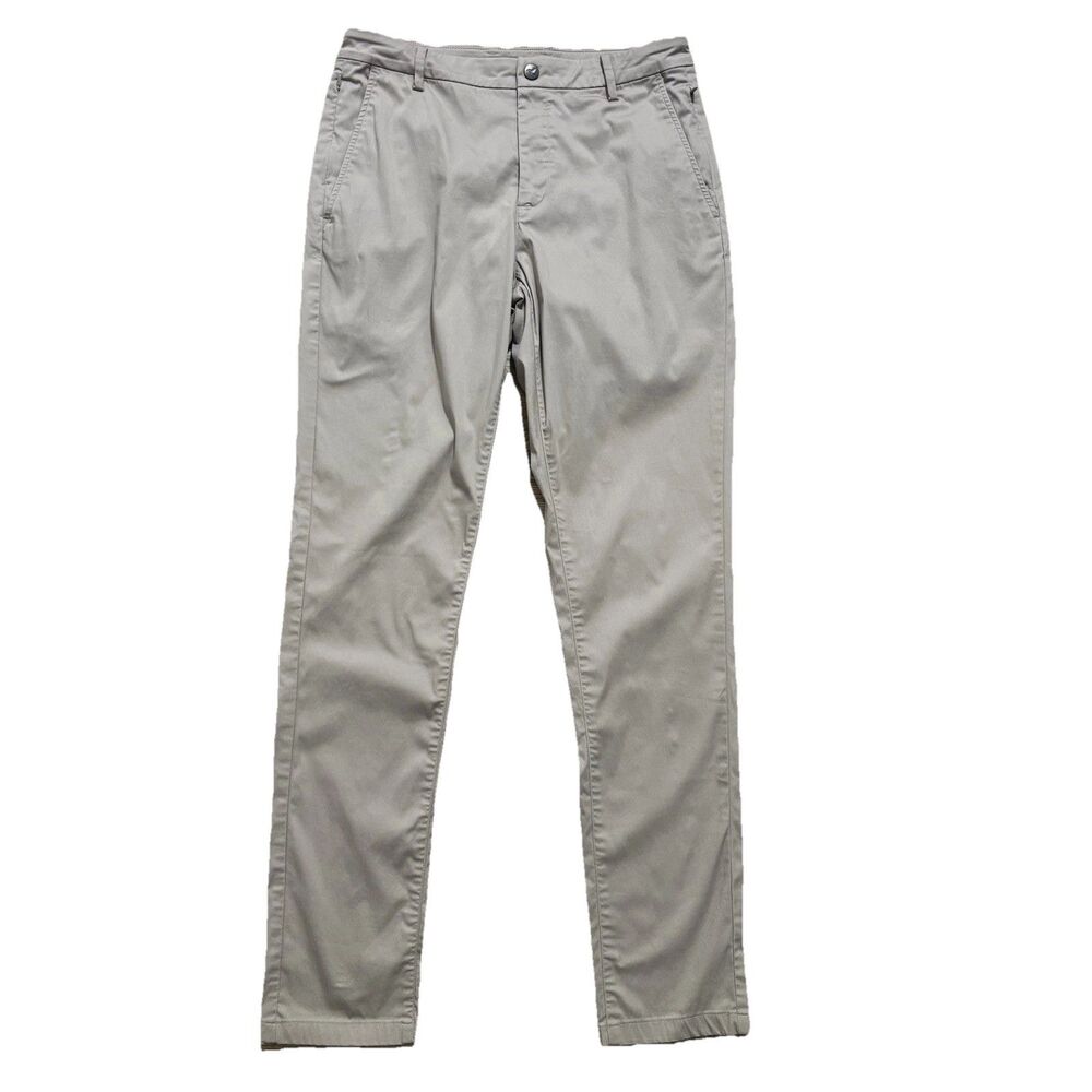 Birddogs Pants Mens 32x34 Beige Boom For Your Boomstick Chino Lined Stretch Golf